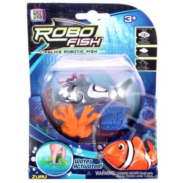 RoboFish elemes robothal korallal - szürke cápa