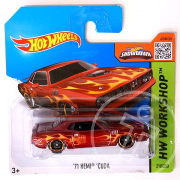 Hot Wheels: ''71 Hemi Cuda kisautó 1/64 - Mattel