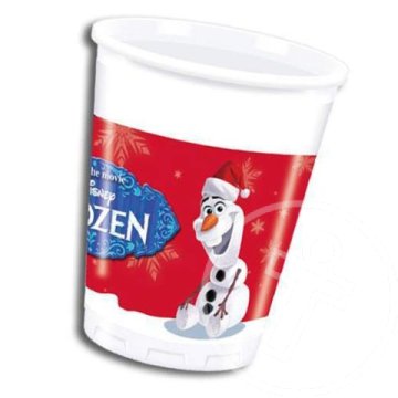 Olaf Karácsony műanyag pohár 8db-os szett 200ml