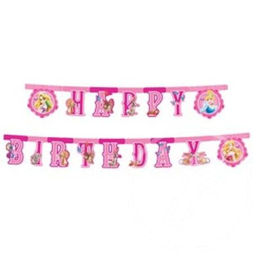 Disney hercegnők és állatkák "Happy Birthday" felirat