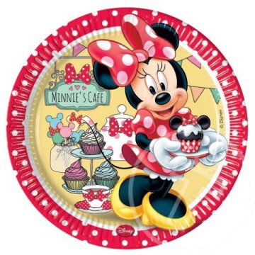 Minnie cafe papírtányér 23 cm 8 db