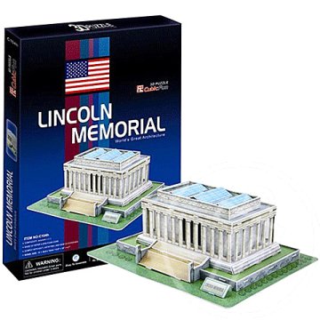 Lincoln-emlékmű 3D puzzle 72db - CubicFun