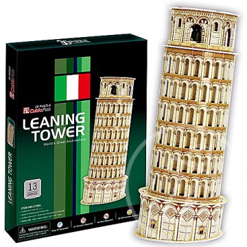 Pisai ferde torony 3D puzzle 13db - CubicFun
