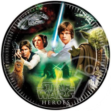 Star Wars papírtányér 23cm 8 db