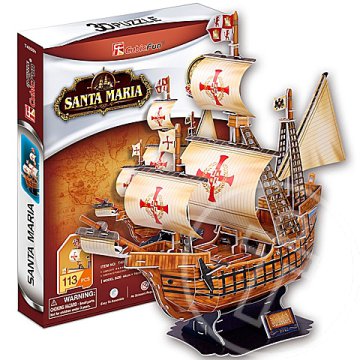 Santa Maria 3D puzzle 113db - CubicFun