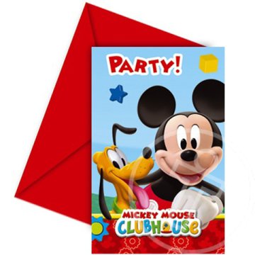Mickey Club House meghívó és boríték 6 db