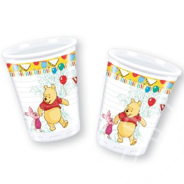 Micimackó műanyagpohár 200 ml 8 db