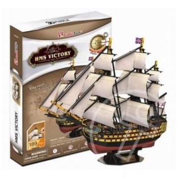 HMS Victory 3D puzzle 189db-os szett - CubicFun