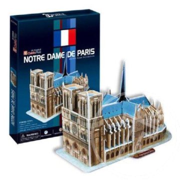 Notre Dame Székesegyház (Párizs) 3D puzzle 40db-os szett - CubicFun