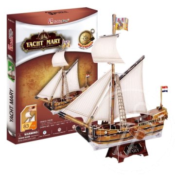 Mary Jacht 3D puzzle 83db-os szett - CubicFun