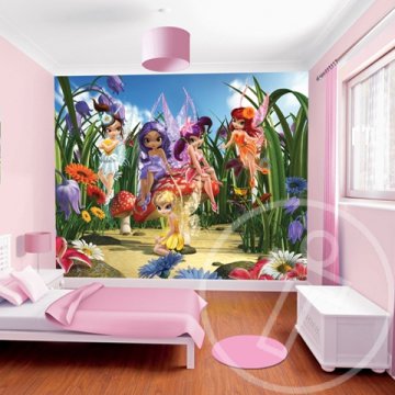 Varázslatos tündérek fali tapéta - Walltastic