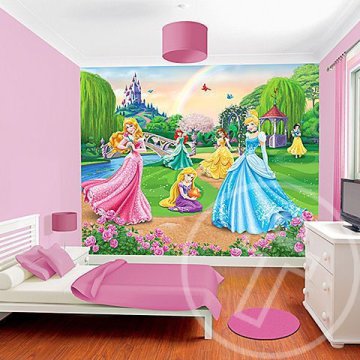 Disney Hercegnők fali tapéta - Walltastic