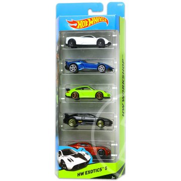 Hot Wheels Workshop: 5 darabos kisautó készlet - HW Exotics 5