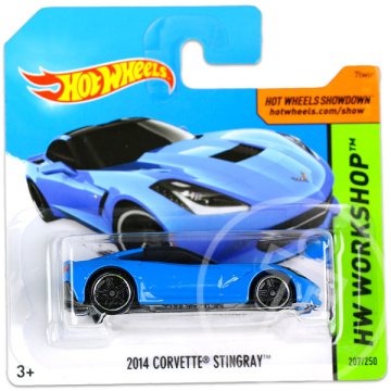 Hot Wheels Workshop: 2014 Corvette Stingray - kék