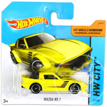 Hot Wheels City: Mazda RX-7 - Citromsárga