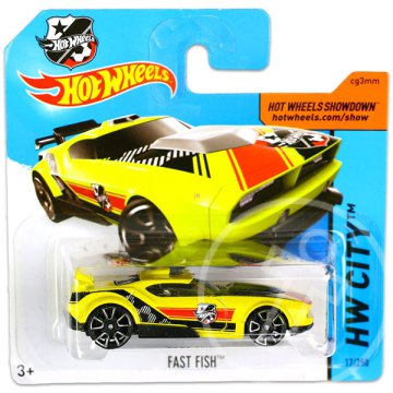 Hot Wheels City: Fast Fish kisautó - Citromsárga