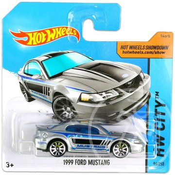 Hot Wheels City: 1999 Ford Mustang kisautó - Ezüst