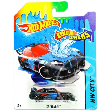 Hot Wheels City: színváltós 24/Seven kisautó - Sötétkék