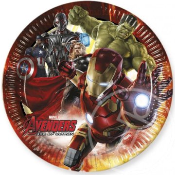 Bosszúállók 2 papírtányér 23 cm 8 db