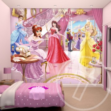 Mesebeli Hercegnők fali tapéta - Walltastic