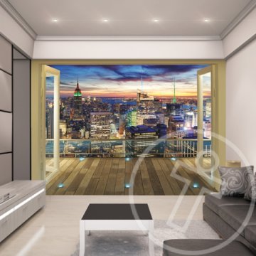 New York City Skyline fali tapéta - Walltastic