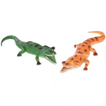 Műanyag krokodil állatfigura 27 cm
