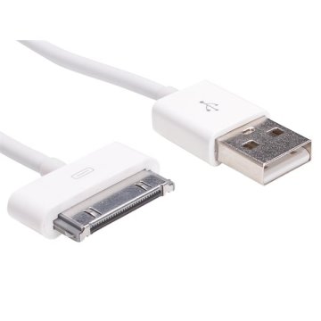 USB kábel, iPhone4/iPad/iPod, 1m, SANDBERG, fehér