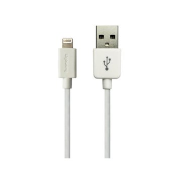 USB kábel, iPhone5/iPad, 1m, lightning, SANDBERG, fehér