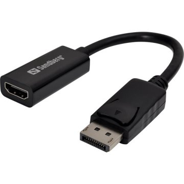 DisplayPort 1.2 - HDMI 4K kábel, 2m, SANDBERG