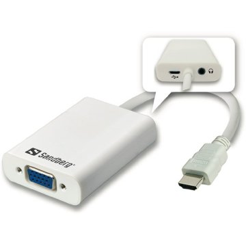 HDMI - VGA+Audio adapter, SANDBERG