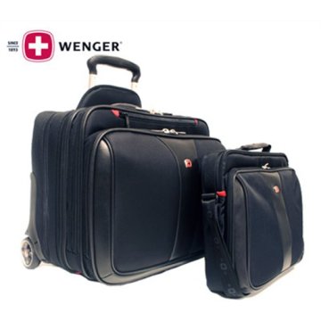 Utazótáska notebook rekesszel, 15,4", gurulós, kivehető notebook táskával, WENGER "Patriot"
