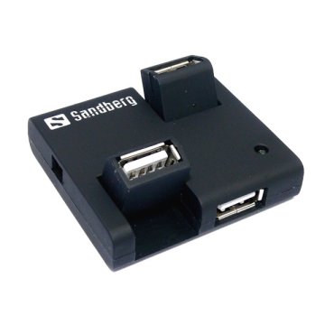USB elosztó-HUB, 4 portos, SANDBERG