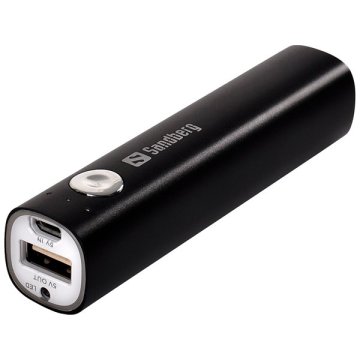 Hordozható akkumulátor, 2200 mAh, SANDBERG, fekete