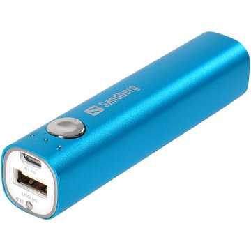Hordozható akkumulátor, 2200 mAh, SANDBERG, kék