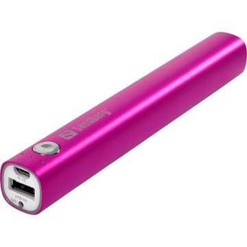 Hordozható akkumulátor, 4400 mAh, SANDBERG, rózsaszín