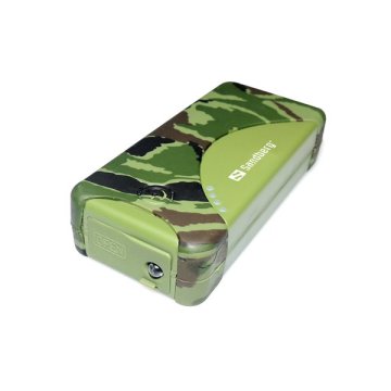 Hordozható akkumulátor, 5200 mAh, SANDBERG, "Outdoor" terepszínű