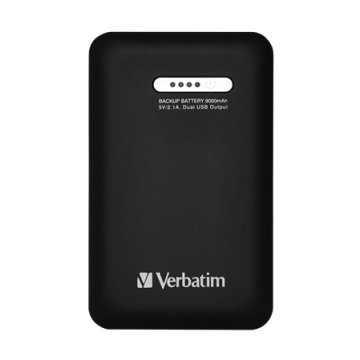 Hordozható akkumulátor, 9000 mAh, VERBATIM "Power Pack"