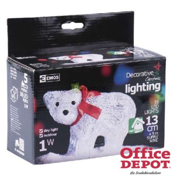 Emos ZY1405 16LED/ 1W karácsonyi LED figura- medve