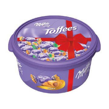 Milka Toffees karamella-válogatás dobozban