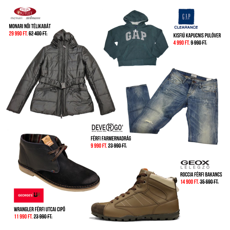Premier Outlet termékek lookbook