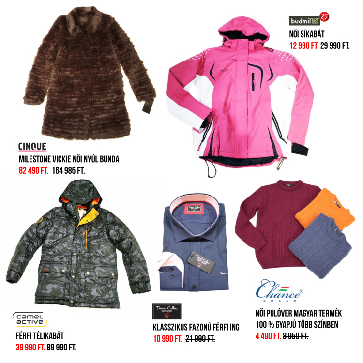 Premier Outlet termékek lookbook