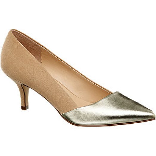 Aranyszínű pumps