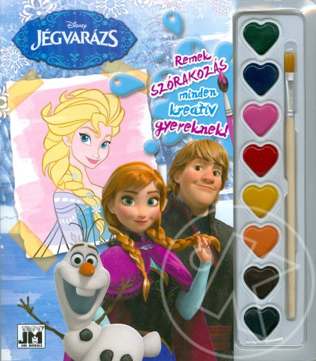 DISNEY JÉGVARÁZS - A5 KIFESTŐ VÍZFESTÉK KÉSZLETTEL