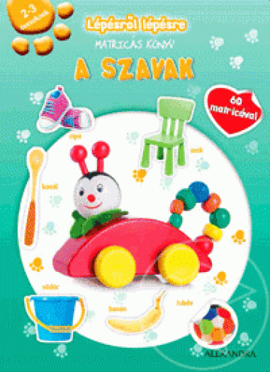 Lépésről lépésre matricás könyv - A szavak