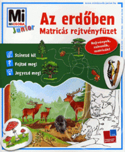 Az erdőben - Matricás rejtvényfüzet