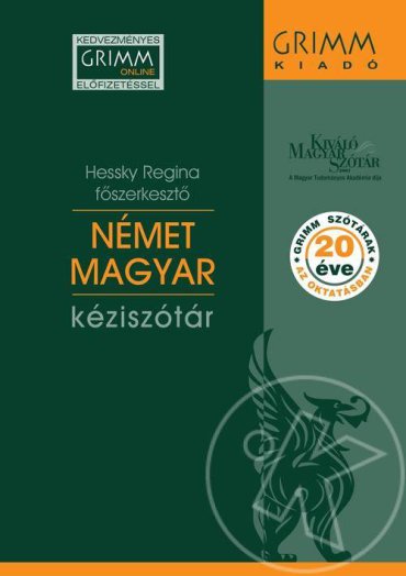 NÉMET-MAGYAR KÉZISZÓTÁR - HETEDIK, JAVÍTOTT KIADÁS