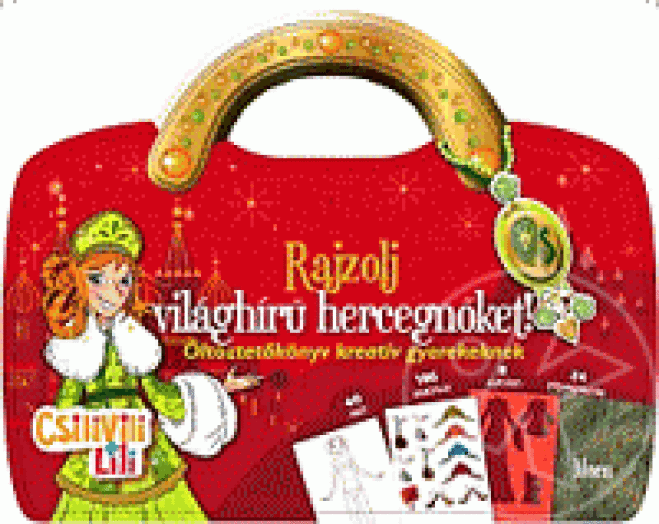 Rajzolj világhírű hercegnőket! - Öltöztetőkönyv kreatív gyerekeknek