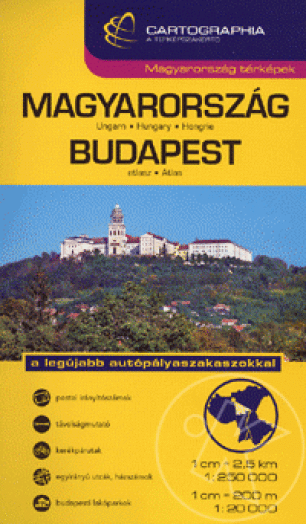 MAGYARORSZÁG + BUDAPEST KOMBI AUTÓATLASZ  - 2015