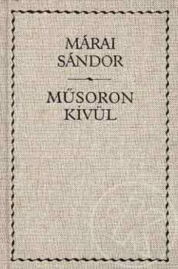 Műsoron kívül - vászonkötés