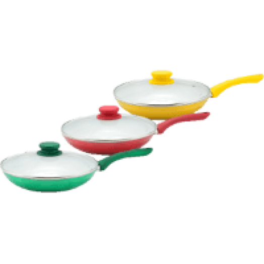 53095 Indukciós serpenyő, üvegfedővel, 22 cm